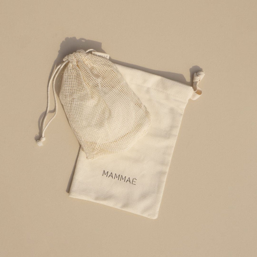 A postpartum Bosom Wearables bag with the brand name Mammae, focused on breastfeeding and breast care.