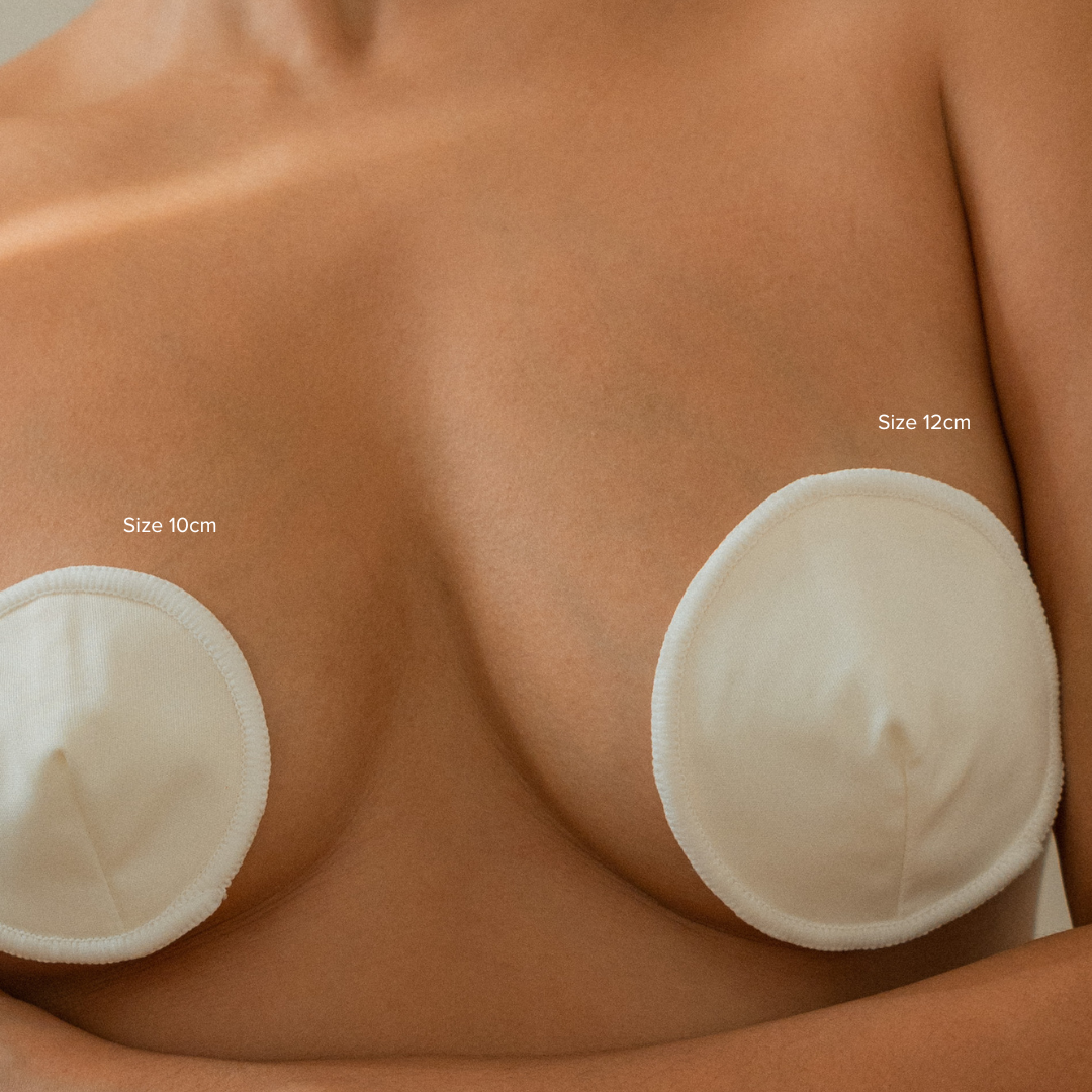 Bosom Wearables, Reusable Contoured Breast Pads-Nursing Pads & Shields-Mammae The Embodied Mother-10cm-Milk-Mammae The Embodied Mother