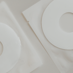 Mammae Hydrogel Adhesives laid flat on neutral background